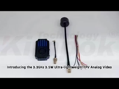 3.3G 3.5W FPV UAV Video Göndericisi 3.3Ghz VTX ile IRC 24CH 25mW/2000mW/3500mW FPV VTX Modülü