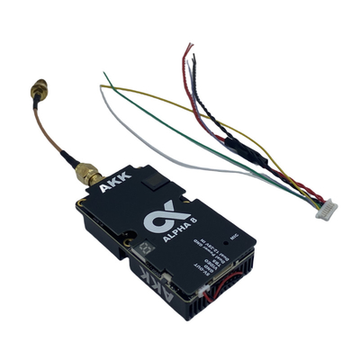 AKK 8W VTX Alpha8 Kablosuz Video Göndericisi 80CH 5.8G 8W 5W 3W 1W Güç Destek Akıllı Ses