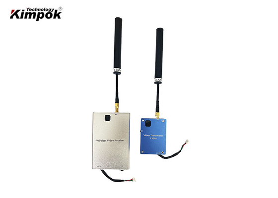 UAV Video Göndericisi Alıcı Kiti 3.3Ghz 8CHs VTX VRX Uzun Menzilli FPV Yarışları için