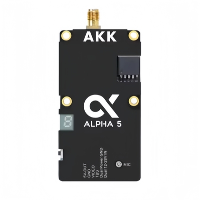 AKK Alpha5 VTX 5.8G 80CH 1w / 2w / 3w / 4w Güç Değiştirilebilir Akıllı Ses Ultra Uzun Menzilli İletişim