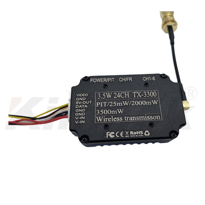 3.3G 3.5W FPV UAV Video Göndericisi 3.3Ghz VTX ile IRC 24CH 25mW/2000mW/3500mW FPV VTX Modülü