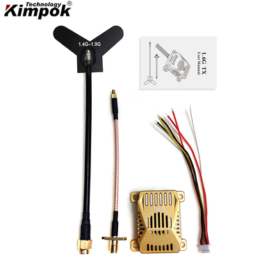 1.6G 3W Analog İHA Video Vericisi 16CH 1.6Ghz FPV VTX Drone için Video Ses İletimi
