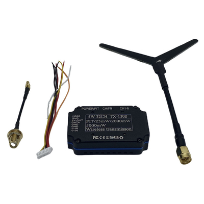 1.2G 1.3G 5W Kablosuz Video Göndericisi 32CH FPV VTX 25mW 2000mW 5000mW Video Bağlantısı