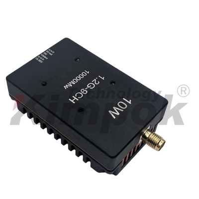 40km Uzun Menzilli Kablosuz VTX 1.2Ghz 10W İHA Video Verici FPV VTX Video Bağlantısı 9CH