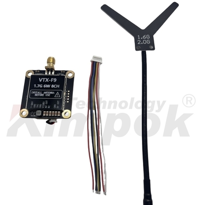 1.7G VTX 1.9G VTX 6W Kablosuz Video Verici 20km Uzun Mesafe Görüntü İletimi