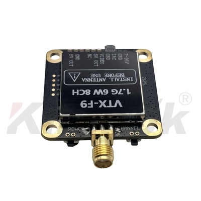 1.7G VTX 1.9G VTX 6W Kablosuz Video Verici 20km Uzun Mesafe Görüntü İletimi